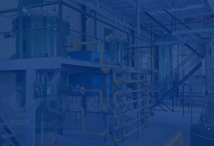Usine de traitement d'huile végétale